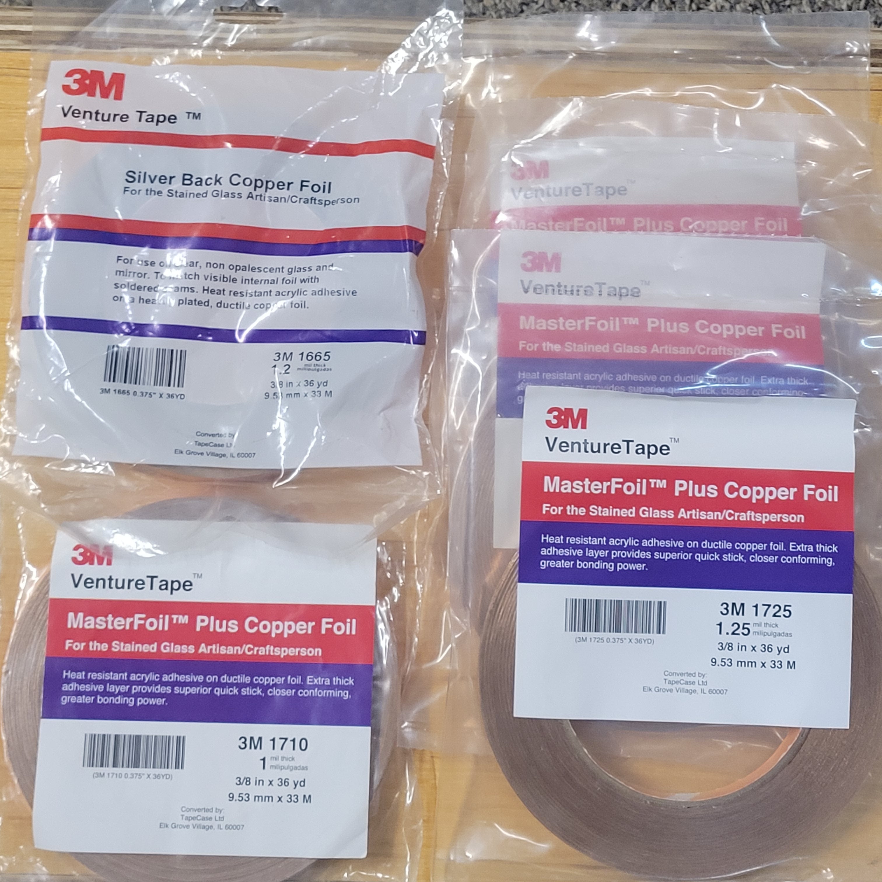 CLEARANCE 3M Venture Tape 1/2" Copper Foil | Lot of 5 Rolls